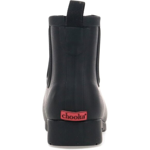 Chooka Chelsea Ankle boote Women's Size (6x11) Black Rubber  Waterproof Plush - Picture 4 of 6